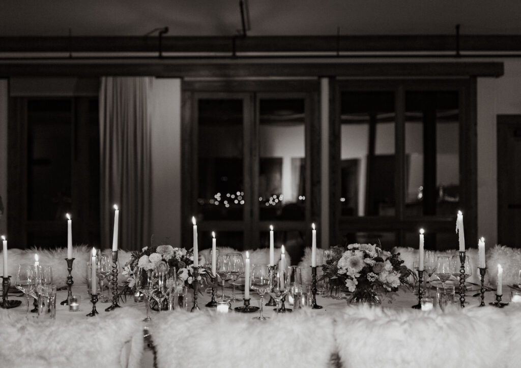 Sage Lodge wedding reception intimate wedding dinner in Paradise Valley